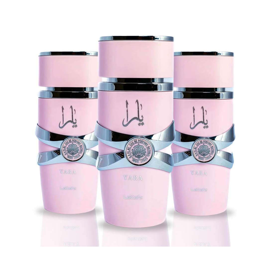 LATTAFA Yara for Women EAU de Parfum Spray, 3.4 Ounce (Pack of 3)