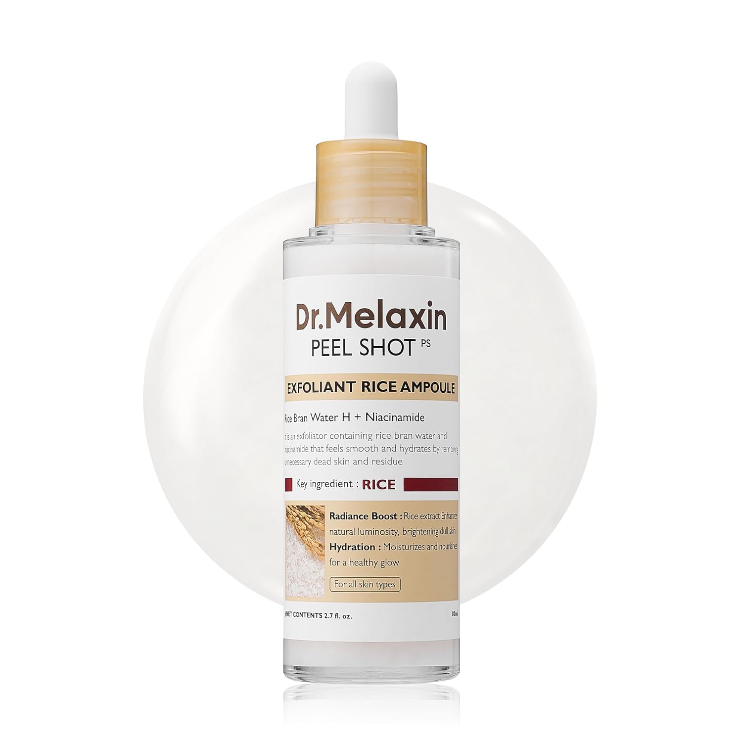 Dr. Melaxin Peel Shot Glow White Rice Peeling Ampoule - 80ml