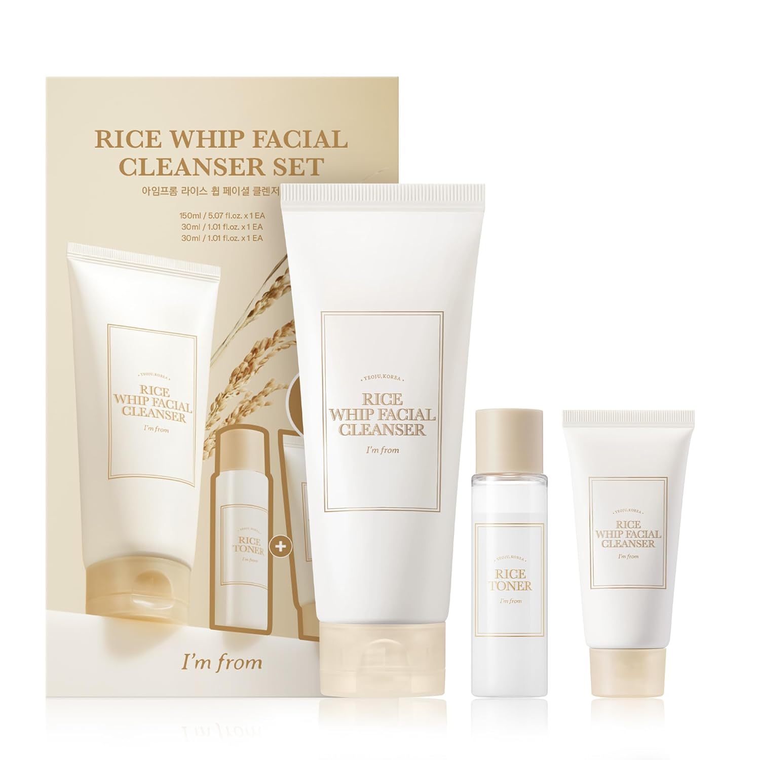 I'm From Rice Whip Facial Cleanser Set