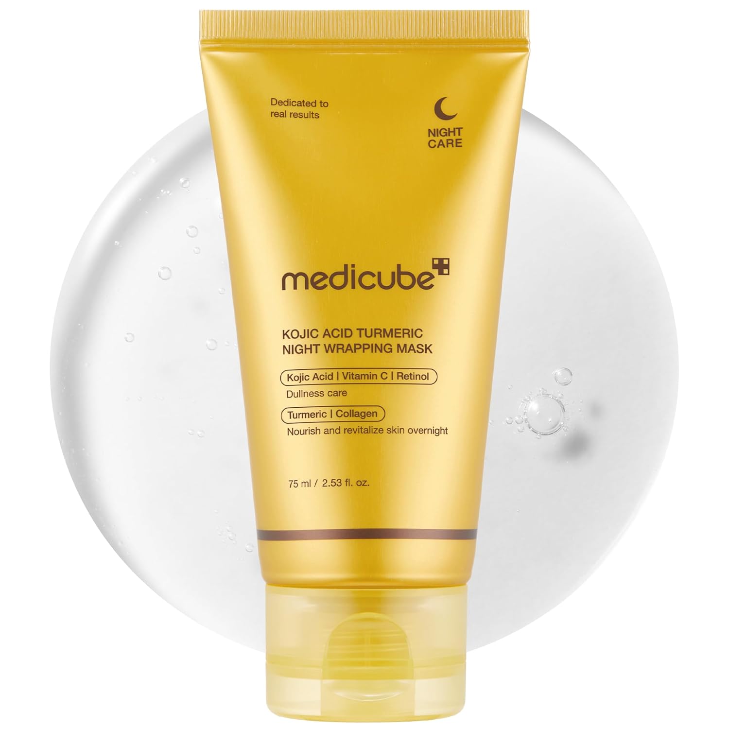 MEDICUBE Kojic Acid Turmeric Overnight Wrapping Peel Off Mask