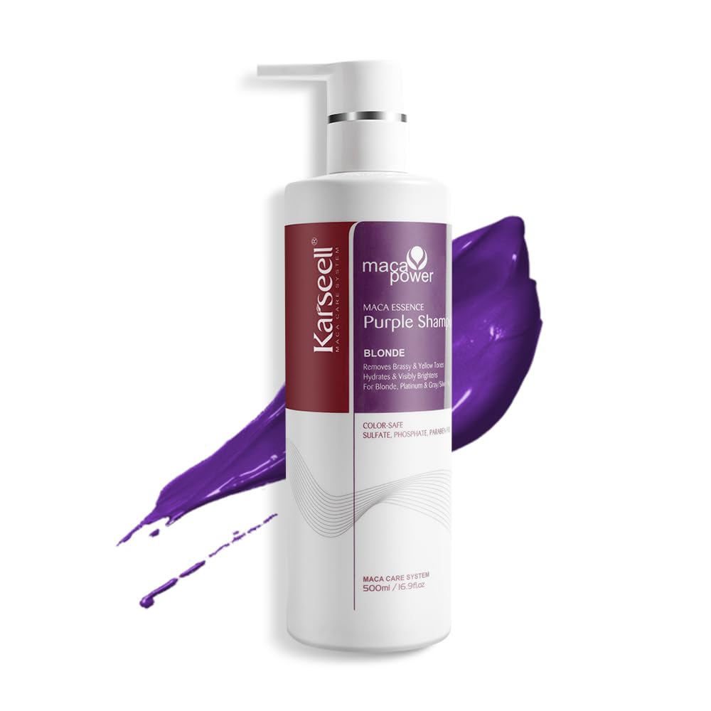 Karseell Purple Shampoo for Blonde Silver Gray Highlighted Hair - 500ml
