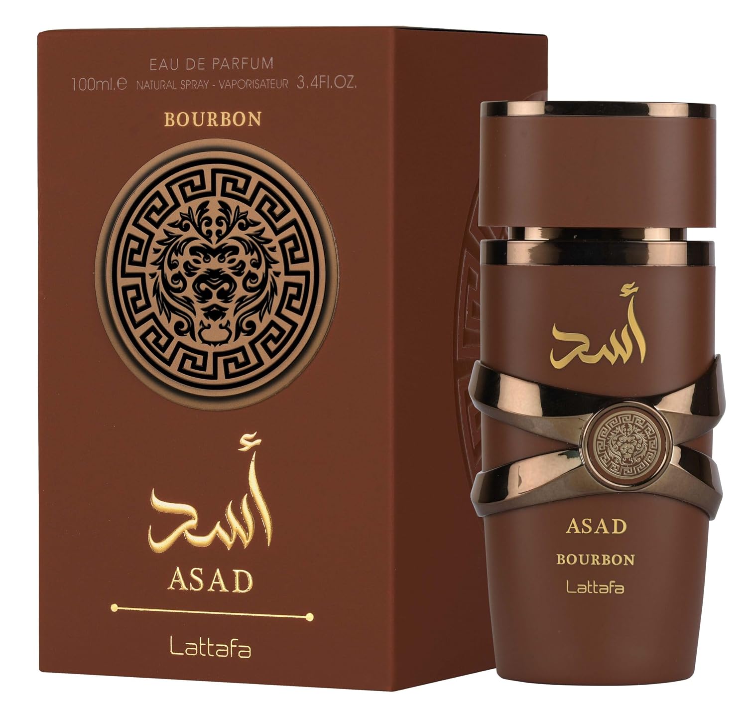 Lattafa Asad Bourbon, Eau de Parfum Spray for Unisex - 100 ml