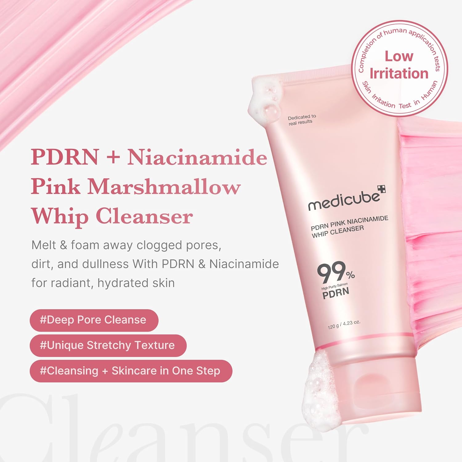 MEDICUBE PDRN Marshmallow Whip Cleanser