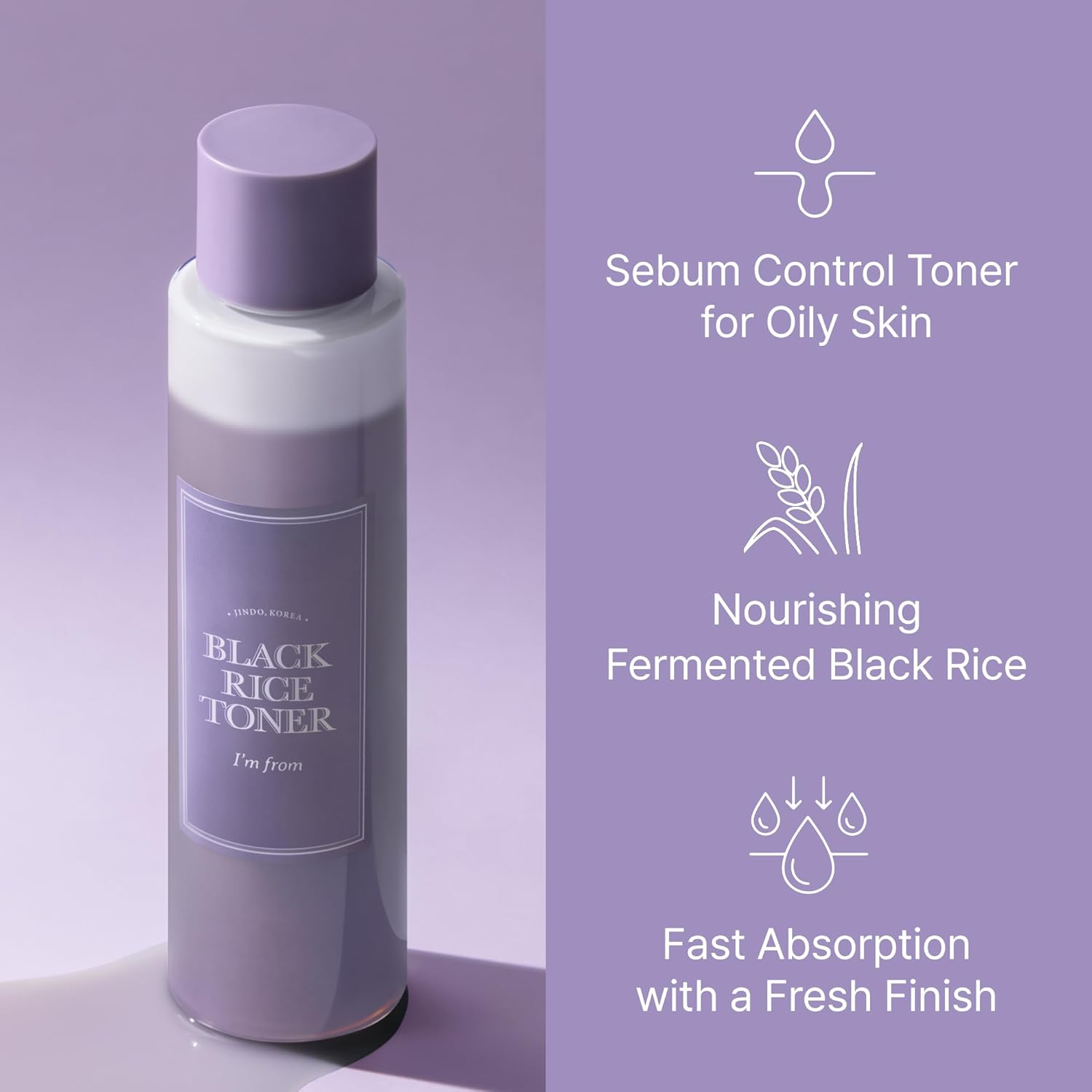 I'm from Black Rice Toner for Oily Skin - 150ml