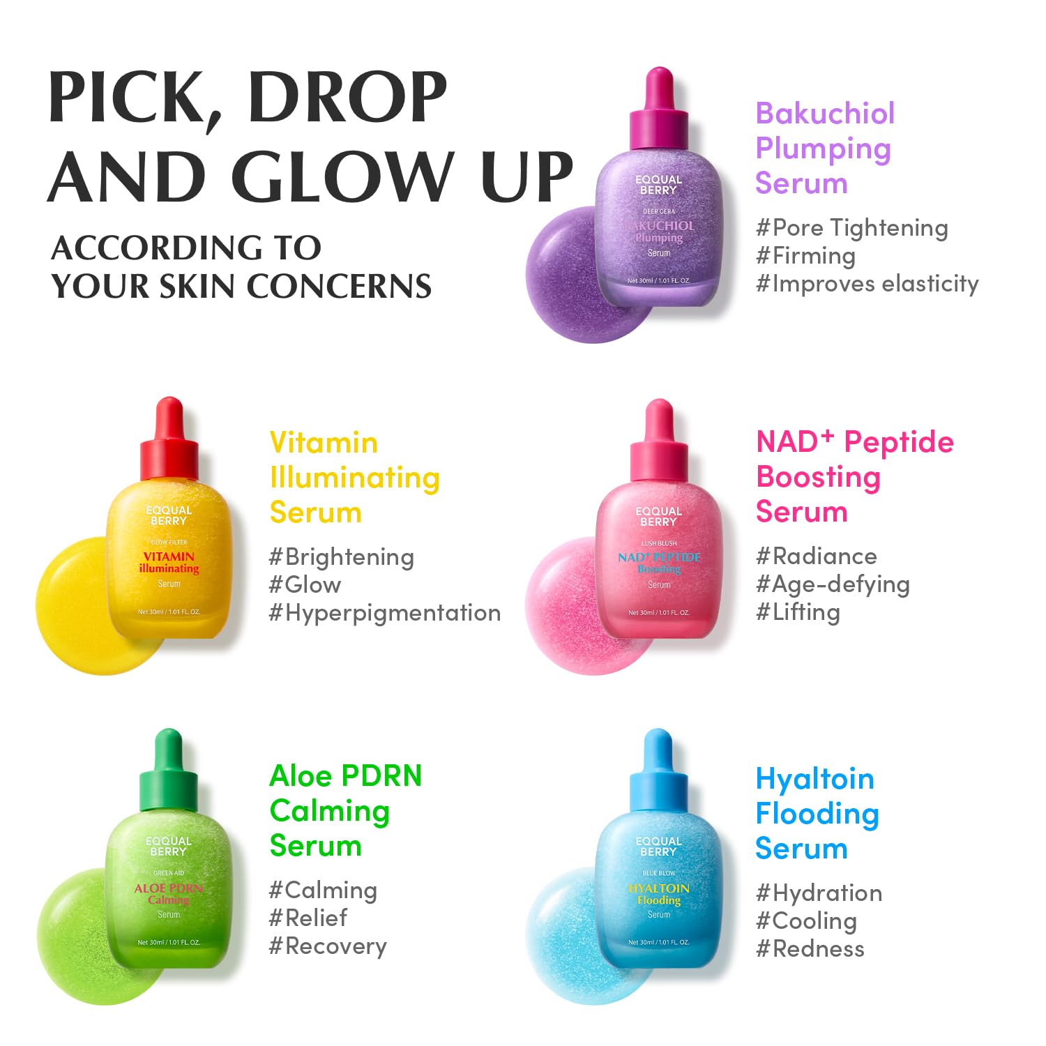 EQQUALBERRY NAD+ Peptide Boosting Smoothie Serum - 30ml