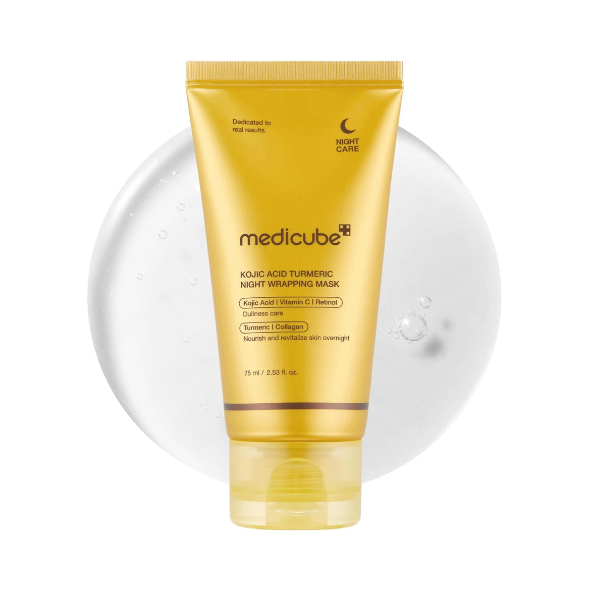 MEDICUBE Kojic Acid Turmeric Overnight Wrapping Peel Off Mask