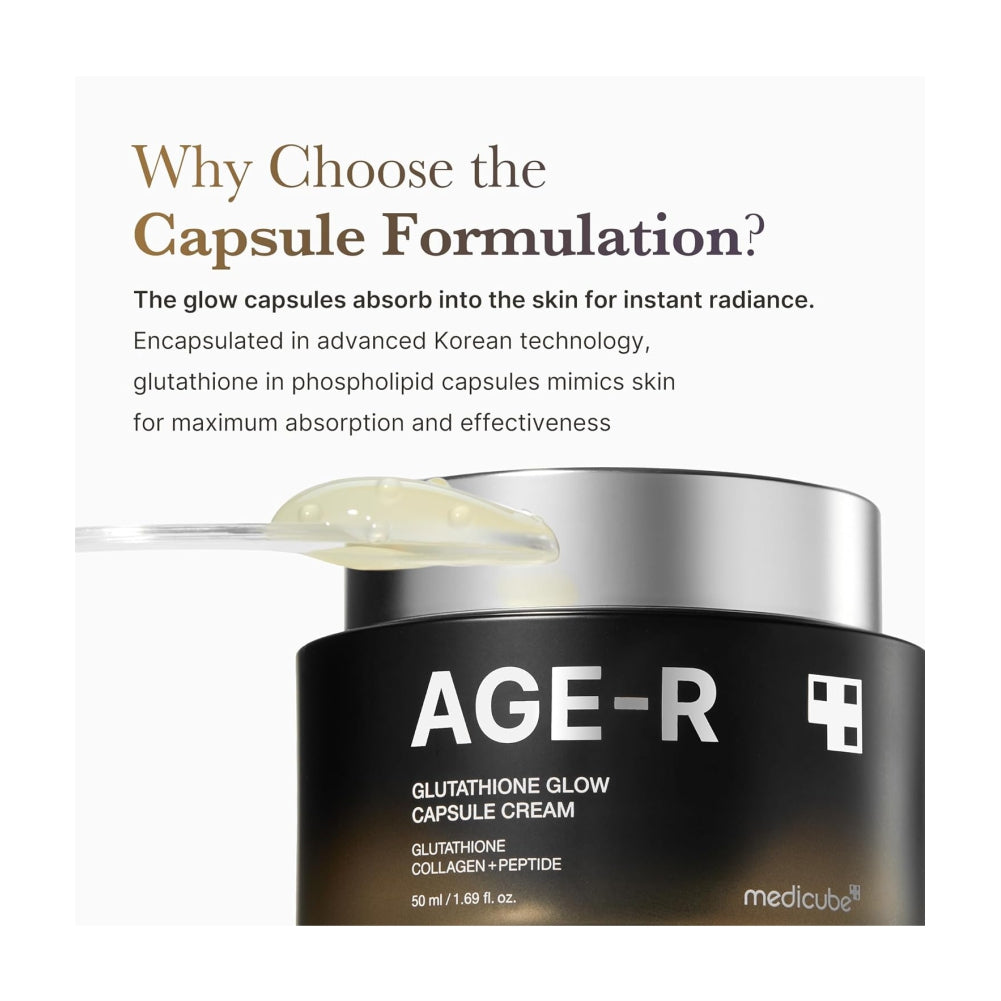 MEDICUBE AGE-R Glutathione Glow Capsule Facial Cream