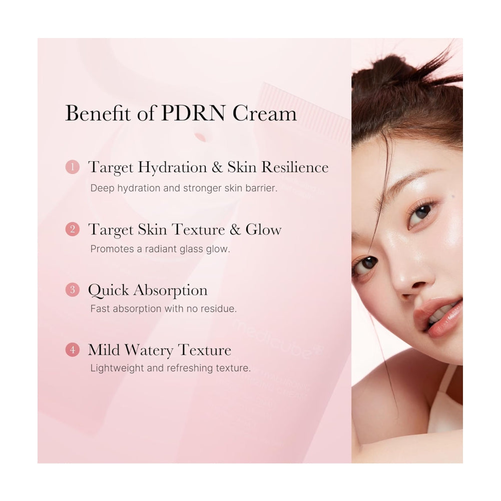 MEDICUBE Salmon DNA PDRN Pink Hyaluronic Moisturizing Cream