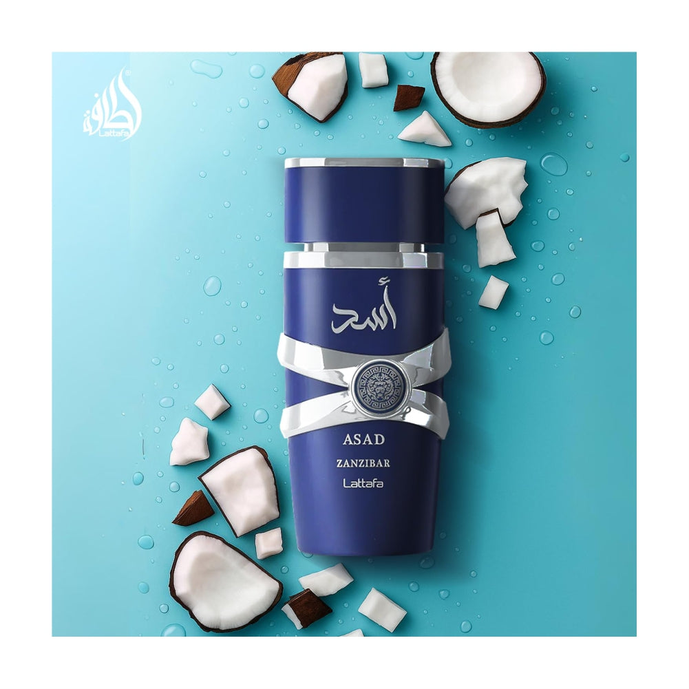 Lattafa Asad Zanzibar - Eau de Parfum Long-Lasting Fragrance for Men - 100 ml