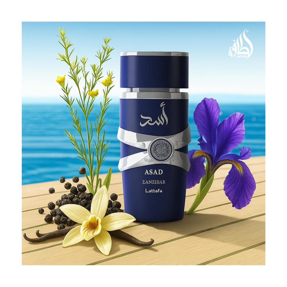 Lattafa Asad Zanzibar - Eau de Parfum Long-Lasting Fragrance for Men - 100 ml