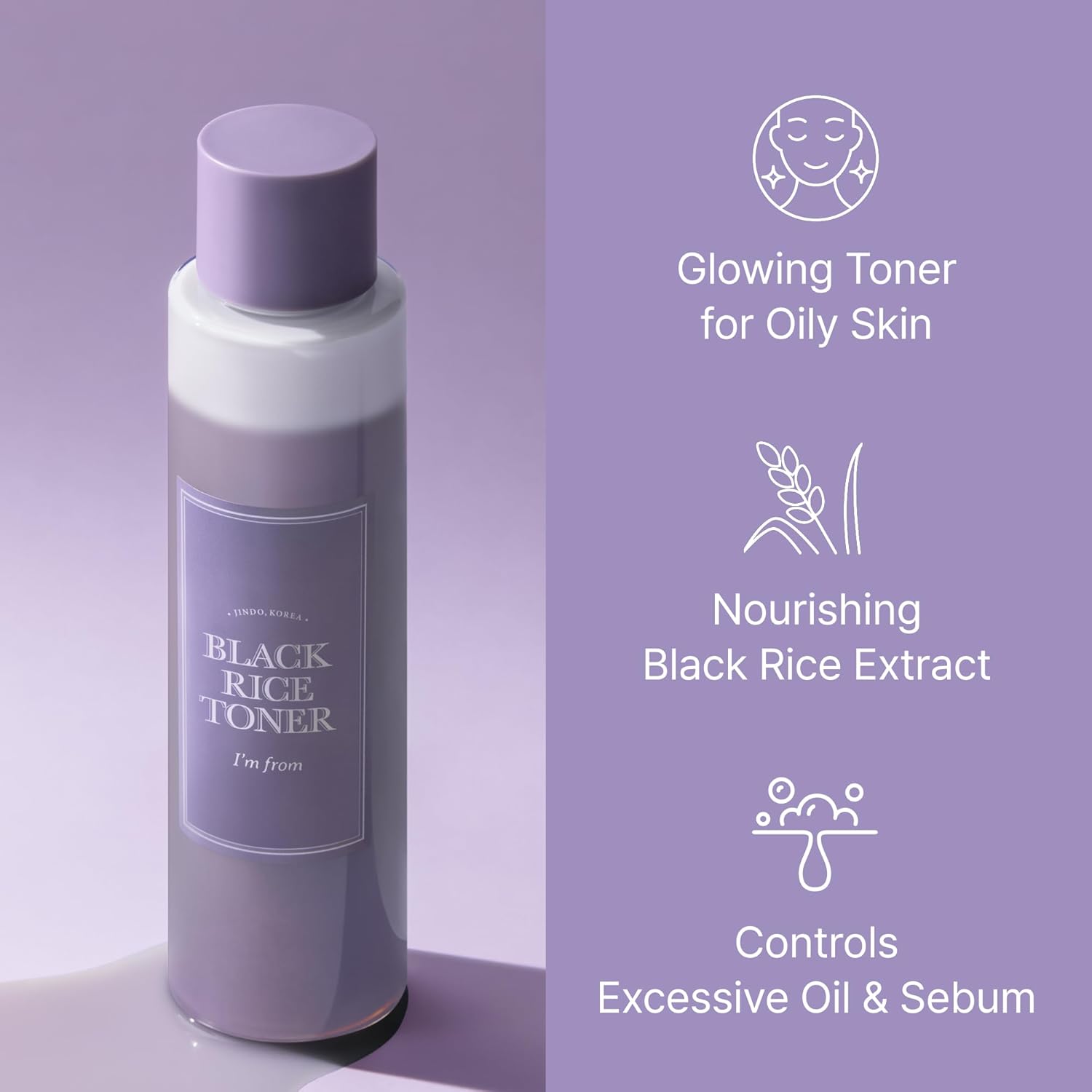 I'm From Miniature of Black Rice Toner for Oily Skin - 30ml