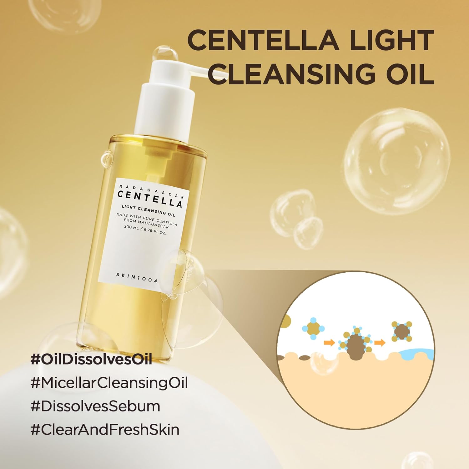 SKIN1004 Madagascar Centella Light Cleansing Oil 6.76 fl.oz