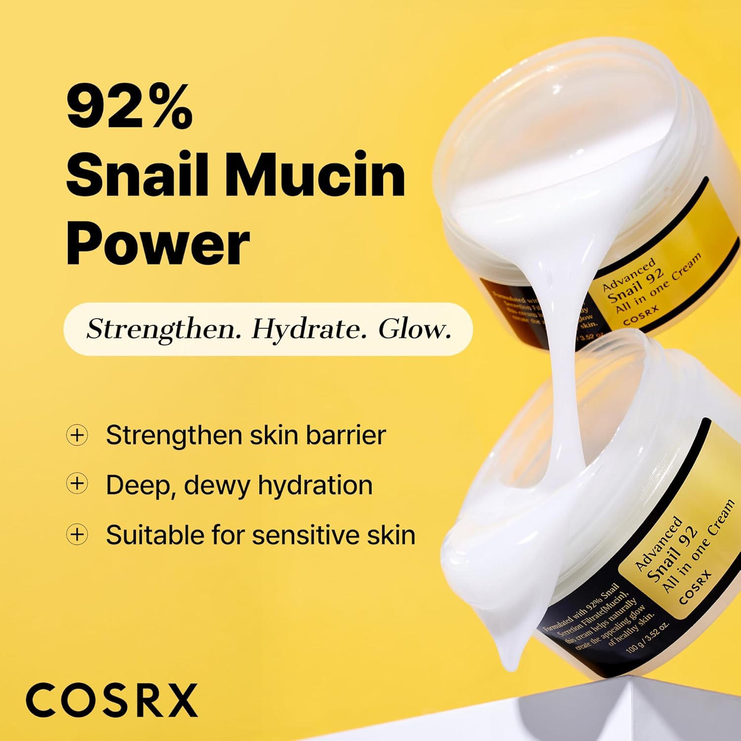 COSRX Snail Mucin 92% Face Moisturizer - 100g