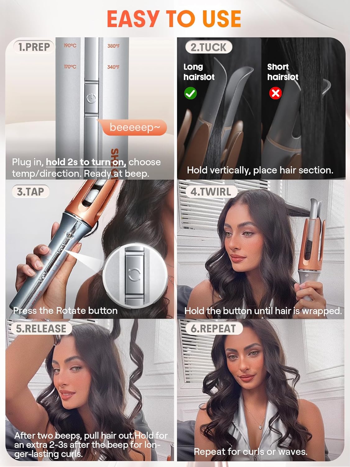 SHEGLAM Automatic Curling Iron