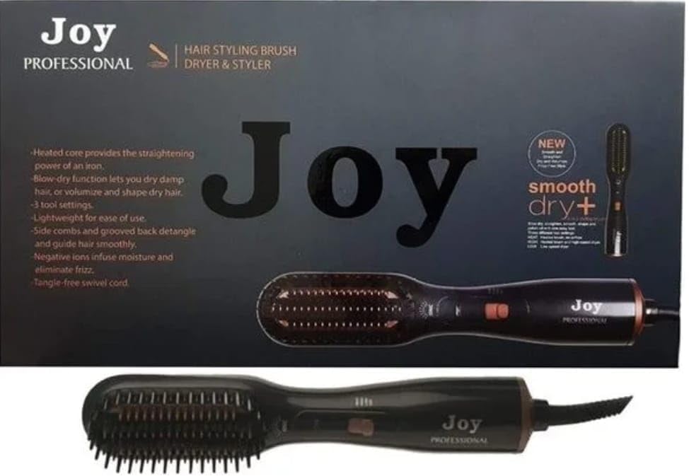 Joy Professional 3-in-1 Hair Styling Brush with Hair Dryer