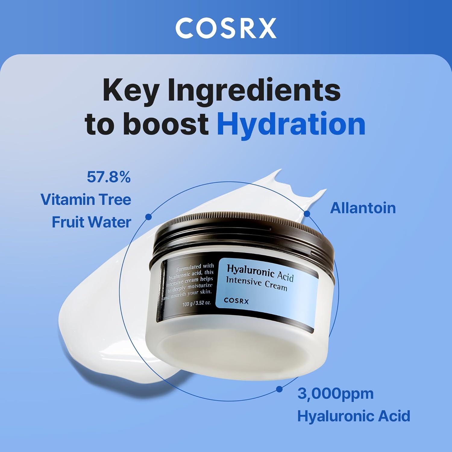 COSRX Hyaluronic Acid Moisturizing Cream - 100g