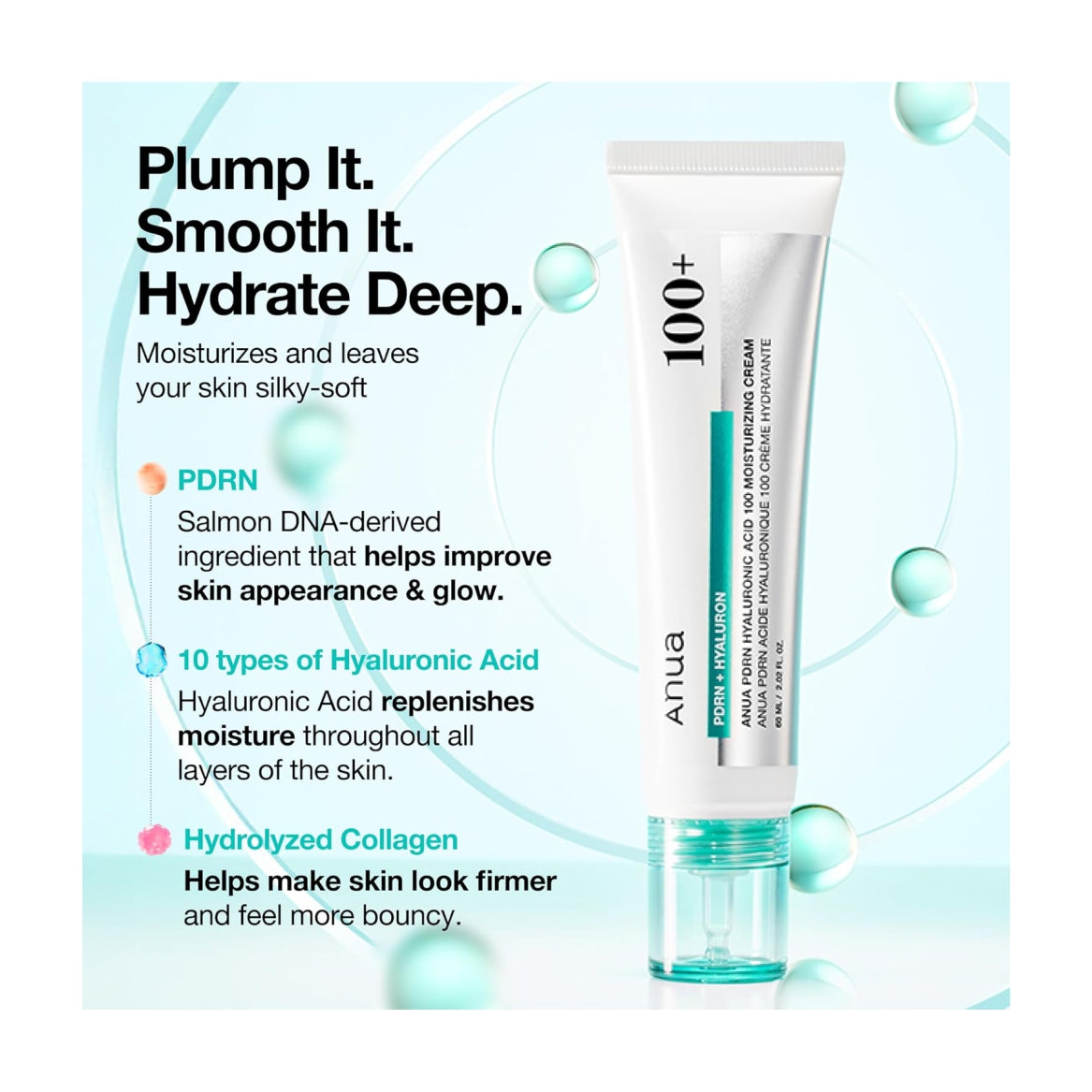 ANUA PDRN Hyaluronic Acid 100 Moisturizing Cream