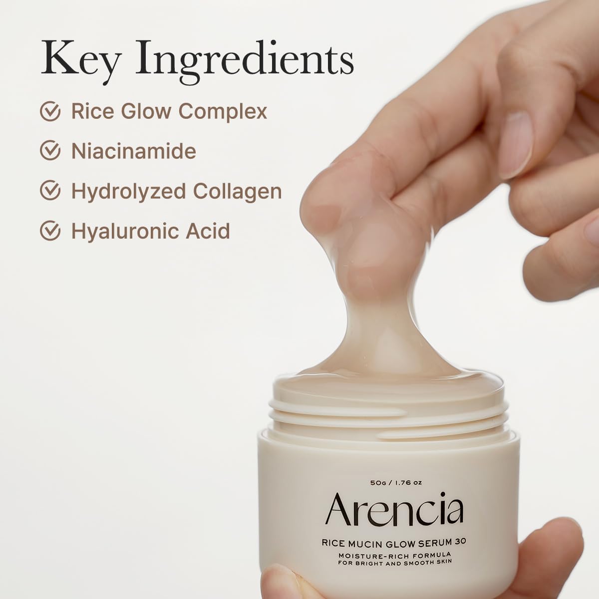 Arencia Rice Mucin Overnight Glow Face Mask Serum