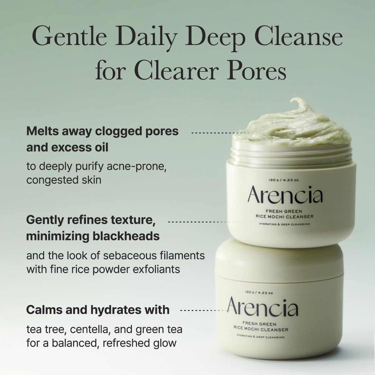 Arencia Korean Rice Mochi Face Cleanser