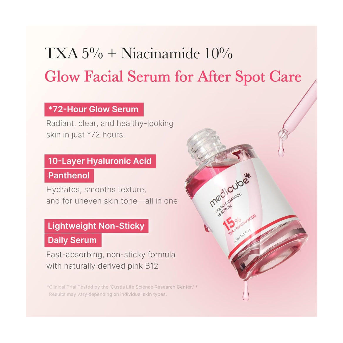 MEDICUBE TXA + Niacinamide 15% Glow Facial Serum