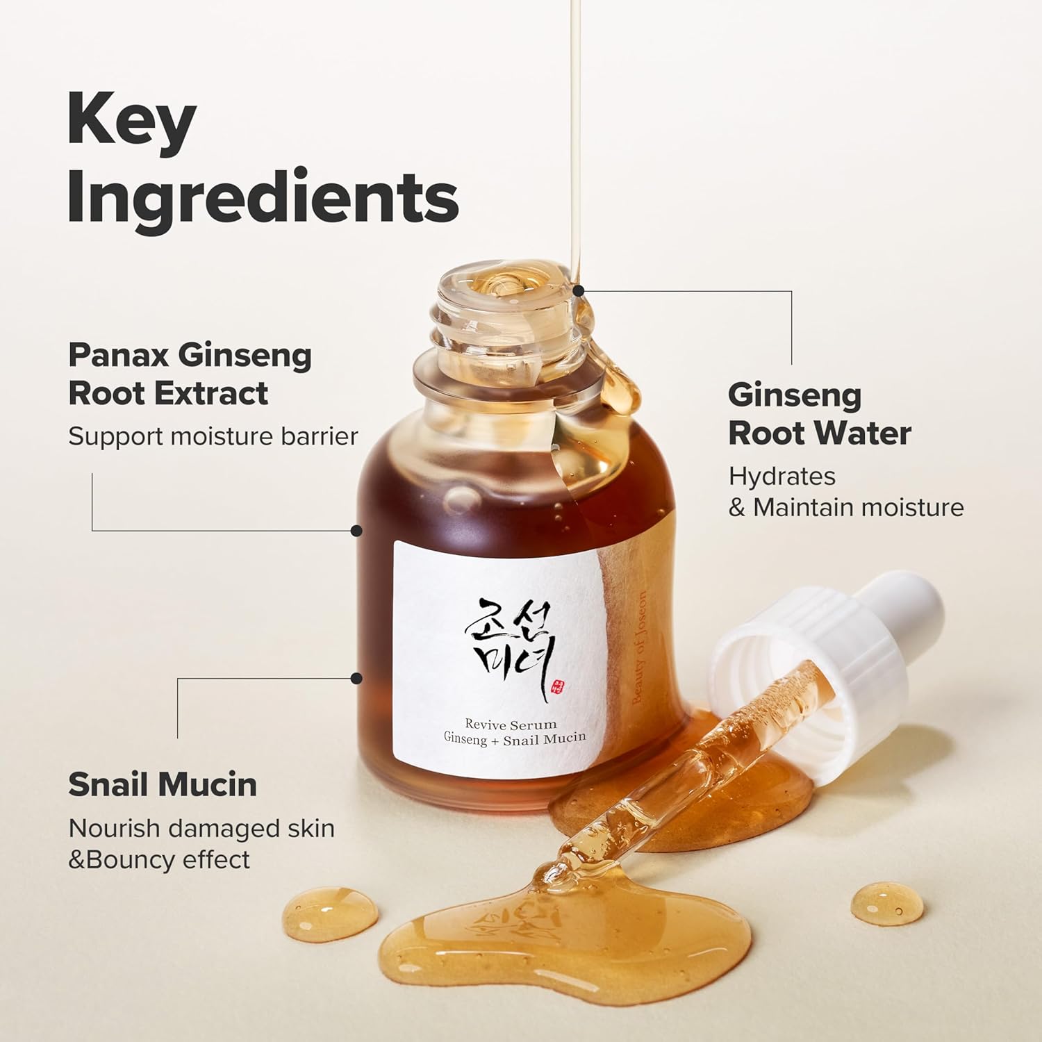 Beauty of Joseon Revive Snail Mucin Ginseng Serum - 30ml