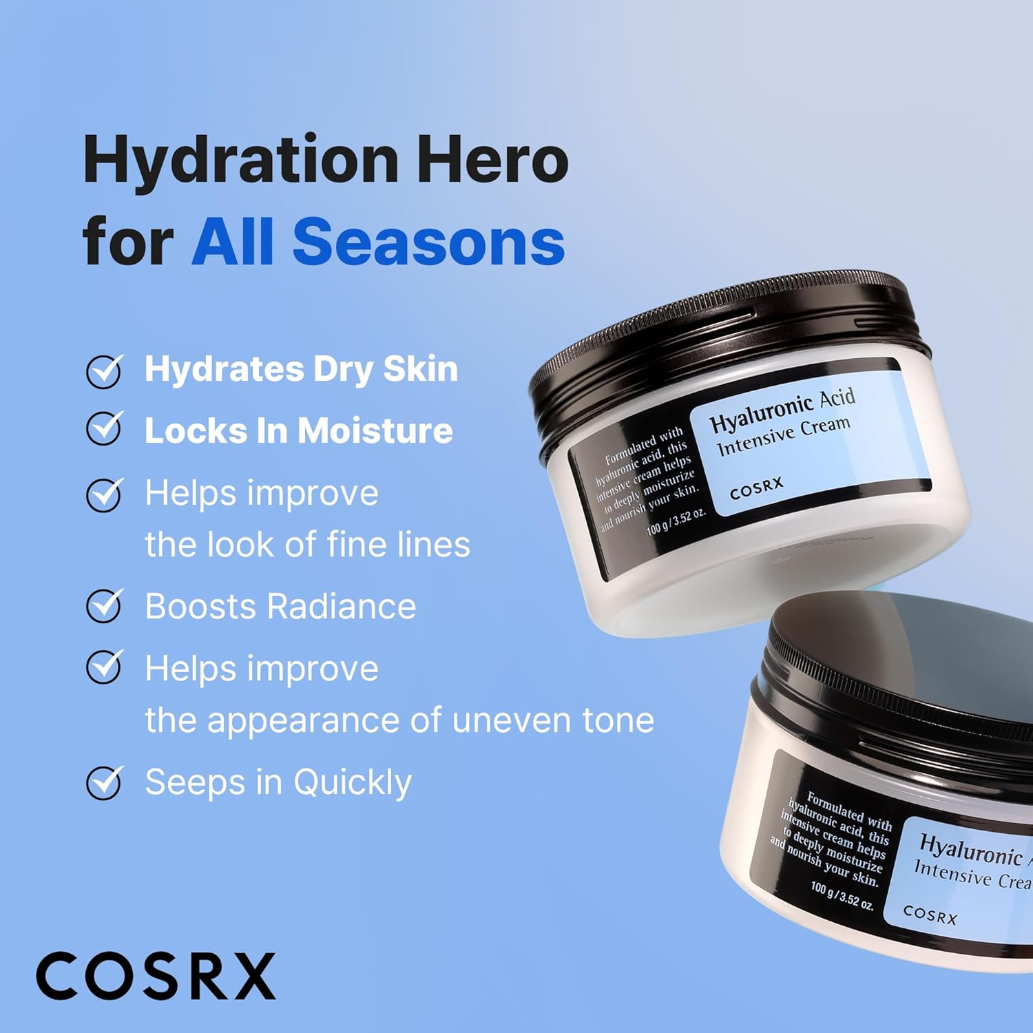 COSRX Hyaluronic Acid Moisturizing Cream - 100g