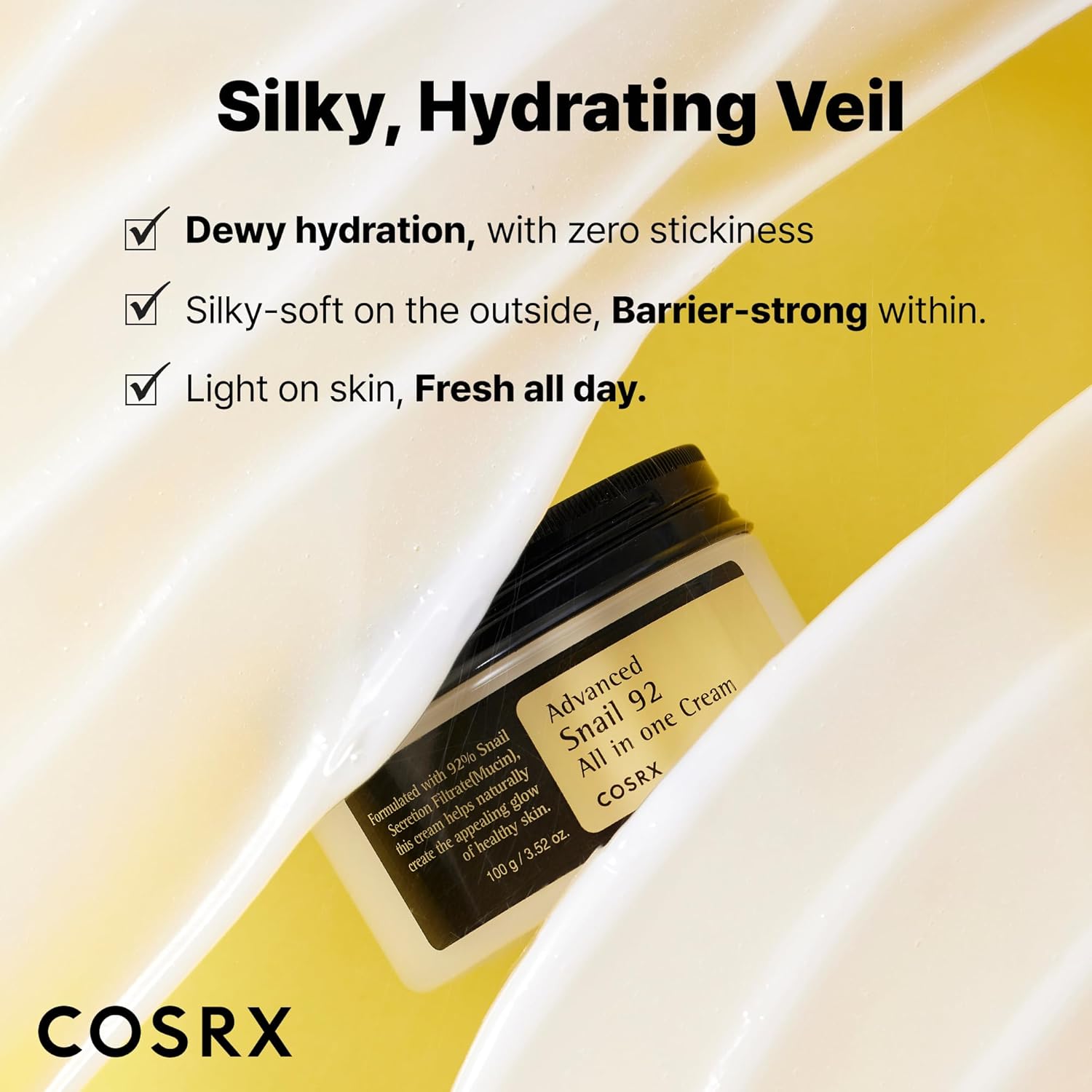 COSRX Snail Mucin 92% Face Moisturizer - 100g