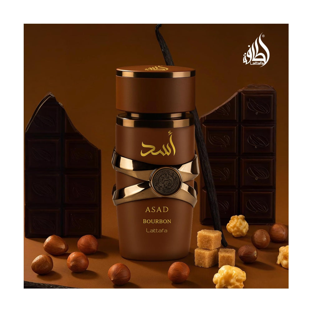 Lattafa Asad Bourbon, Eau de Parfum Spray for Unisex - 100 ml