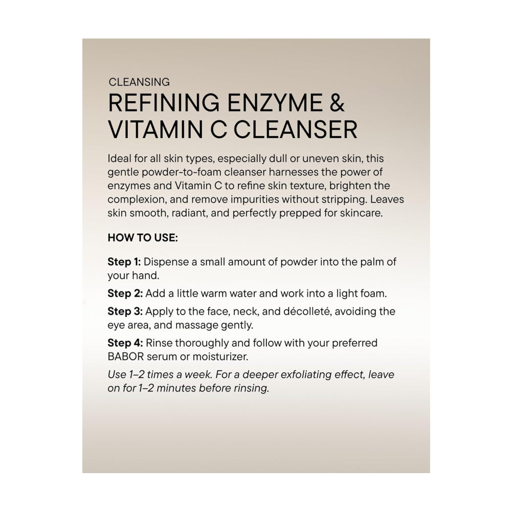BABOR Refining Enzyme & Vitamin C Cleanser