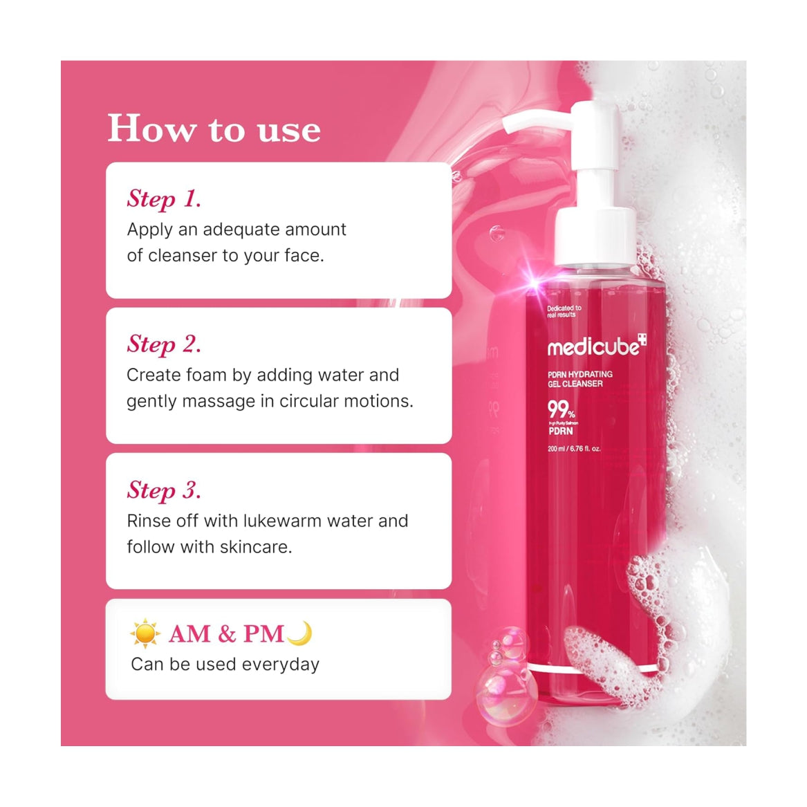 MEDICUBE PDRN Jelly to Foam Cleanser