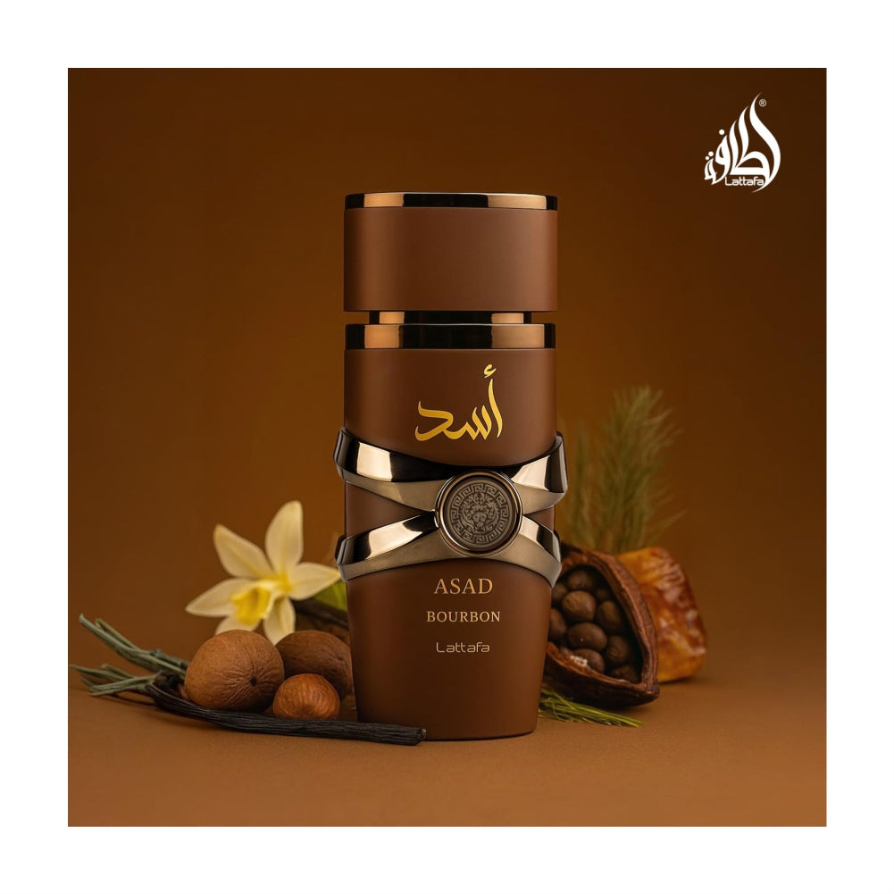 Lattafa Asad Bourbon, Eau de Parfum Spray for Unisex - 100 ml