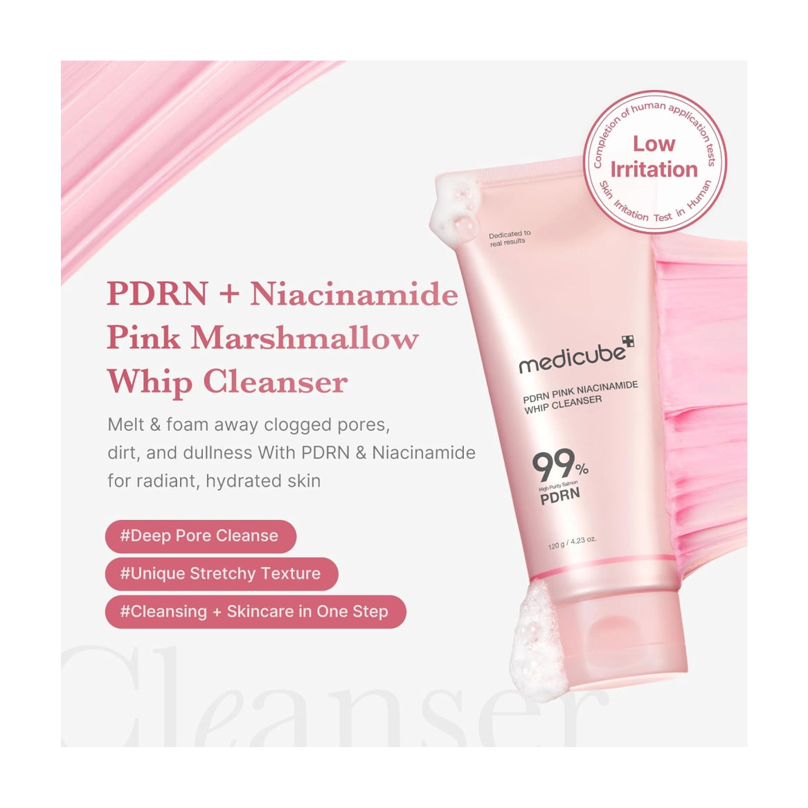 MEDICUBE PDRN Marshmallow Whip Cleanser