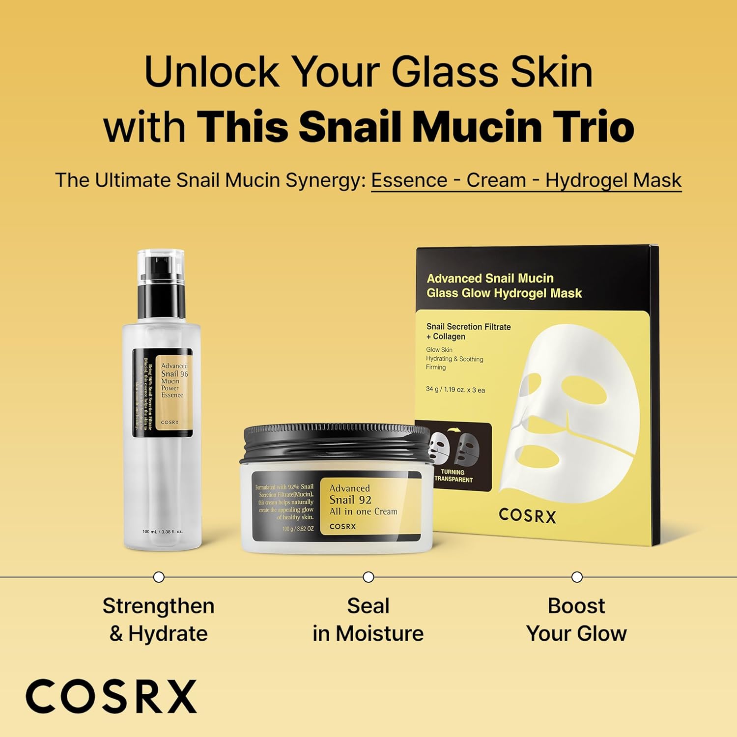 COSRX Advanced Snail 96 Mucin Power Essence 3.38 Fl Oz (100 ml)