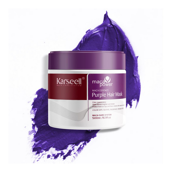 Karseell For Blonde Silver Gray Highlighted Hair Purple Hair Mask - 500ml