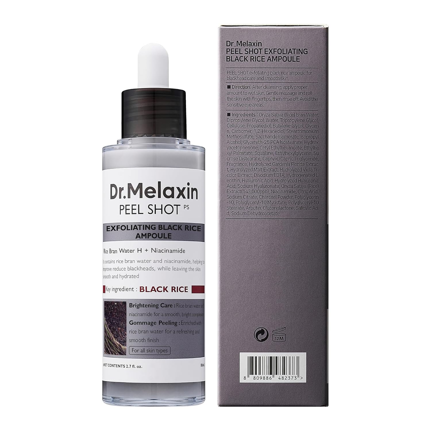 Dr. Melaxin Peel Shot Glow Rice Peeling Ampoule - 80ml