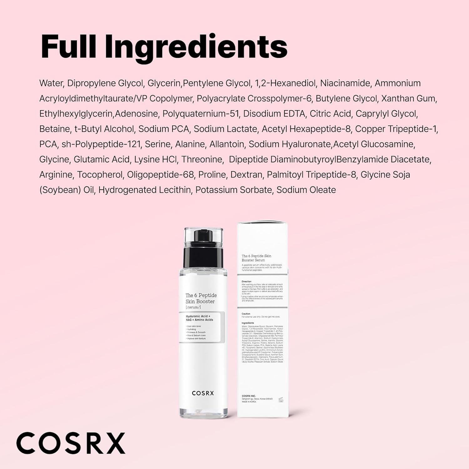 COSRX 6 Peptide Collagen Booster Toner - 150ml