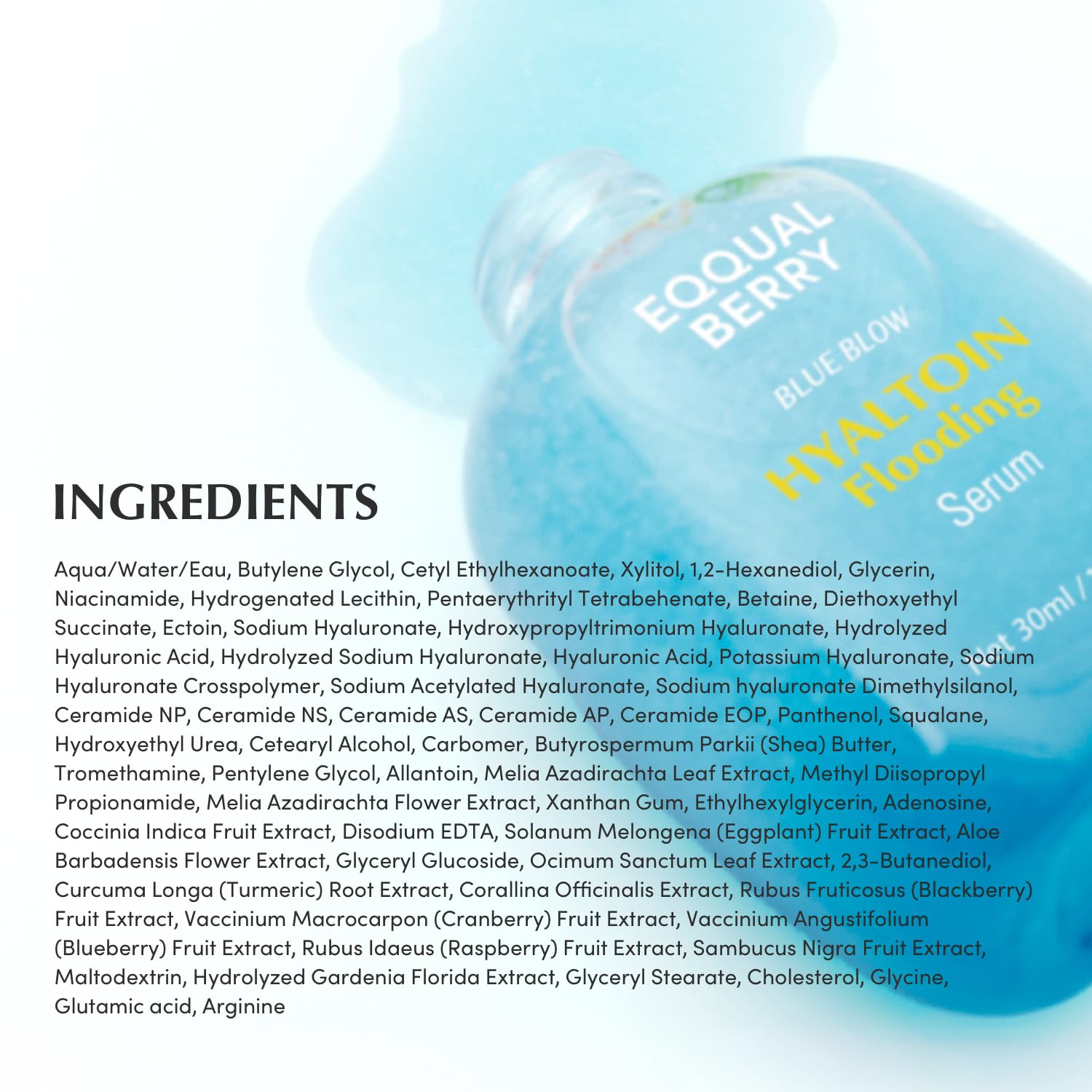 EQQUALBERRY Hyaltoin Flooding Smoothie Serum - 30ml