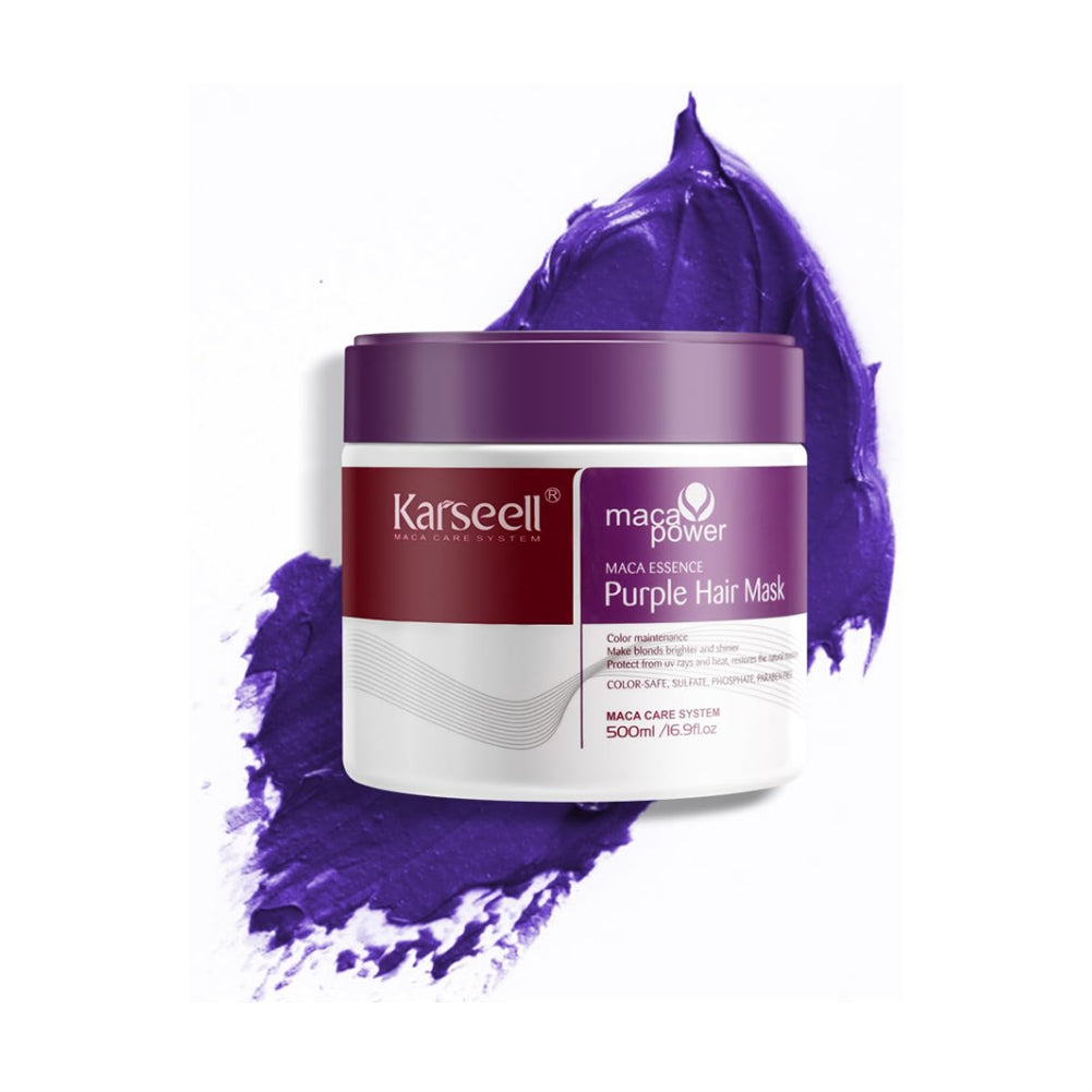 Karseell For Blonde Silver Gray Highlighted Hair Purple Hair Mask - 500ml