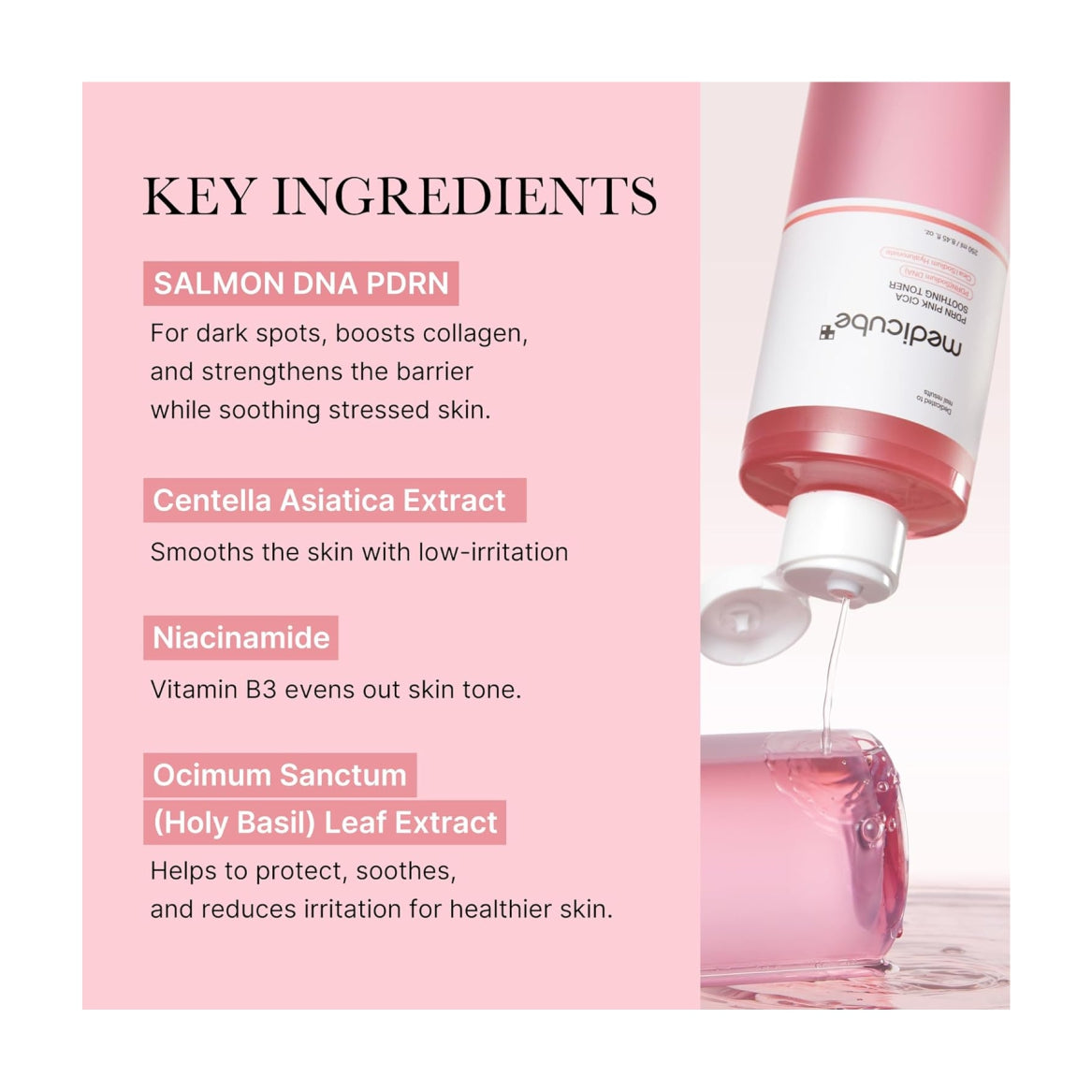 MEDICUBE Salmon DNA PDRN Pink CICA Soothing Toner